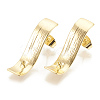 Brass Stud Earring Findings X-KK-S345-253-1