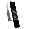 Word Falling for the Villain One Page at a Time Stainless Steel Rectangle Bookmark PW-WG916F6-01-3