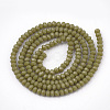 Opaque Solid Color Glass Beads Strands X-GLAA-S178-12B-07-2