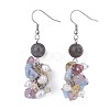 Natural Mixed Stone Dangle Earrings EJEW-JE03228-2