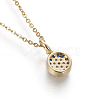 Brass Pendant Necklaces NJEW-I230-08-4