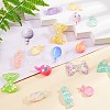 SUNNYCLUE 40Pcs 20 Style Opaque Resin Cabochons CRES-SC0002-20-4