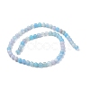 Natural Striped Agate/Banded Agate Bead Strands X-G-K155-A-6mm-04-5