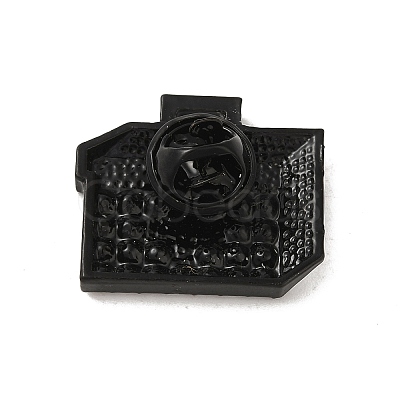 Black Alloy Brooches JEWB-S014-02E-1