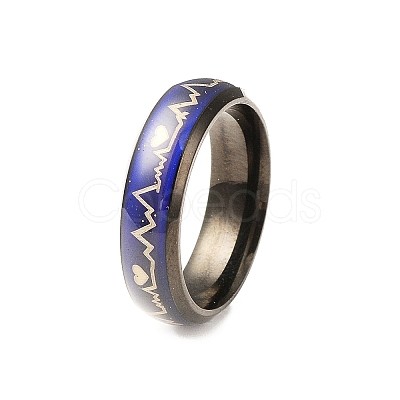 Heart Beat Mood Ring RJEW-L058-02EB-1