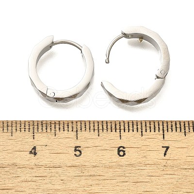 304 Stainless Steel Hoop Earrings for Women EJEW-C096-45P-1