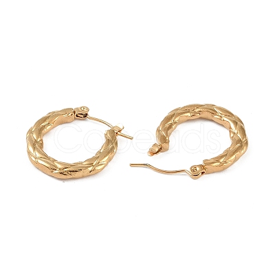 304 Stainless Steel Hoop Earrings EJEW-K278-19A-G-1