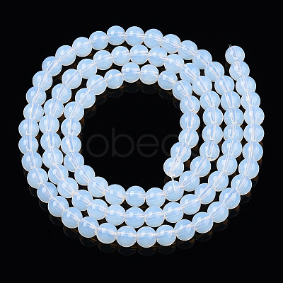 Transparent Glass Beads Strands GLAA-T032-T4mm-14-1