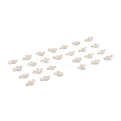 26Pcs 26 Styles Natural Freshwater Shell Beads Connector Charms PALLOY-JF01550-1