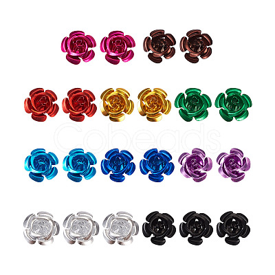 Fashewelry 300pcs 10 colors Aluminum Cabochons MRMJ-FW0001-02-1