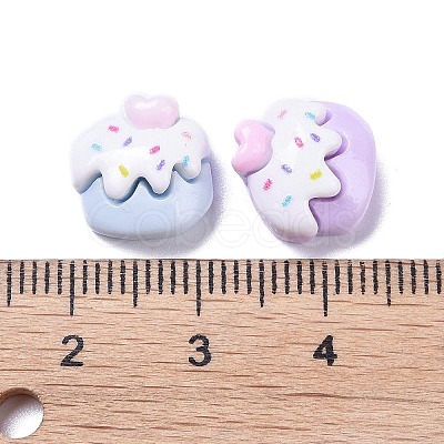 Opaque Cute Resin Decoden Cabochons RESI-B024-01G-1