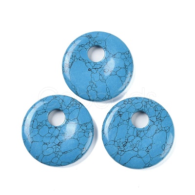 Synthetic Turquoise Pendants G-C140-10J-1