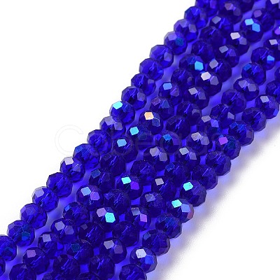 Electroplate Glass Beads Strands EGLA-A034-T6mm-L16-1