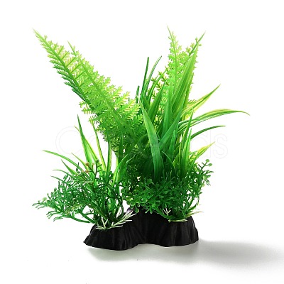 Plastic Artificial Aquatic Plants Decor DJEW-G025-05-1