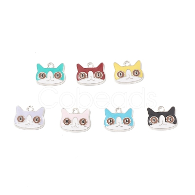 Alloy Enamel Charms ENAM-G212-17P-1