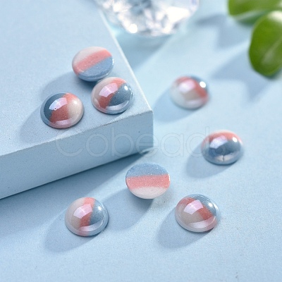 Opaque Glass Cabochons GGLA-S038-12A-8mm-1