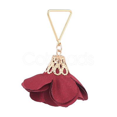 Handmade Cloth Pendants PALLOY-JF00448-03-1