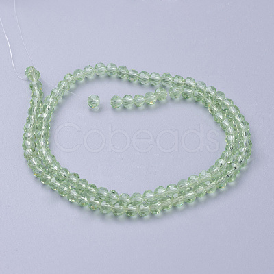 Glass Beads Strands EGLA-J042-4mm-01-1