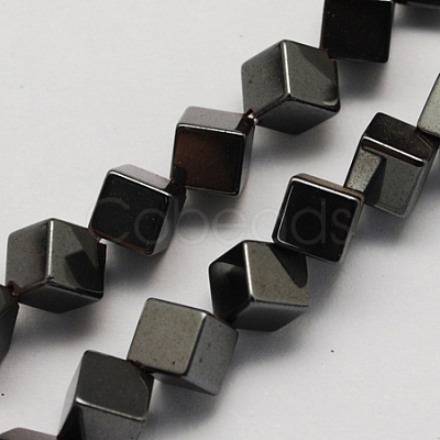 Non-magnetic Synthetic Hematite Beads Strands G-Q895-16-1