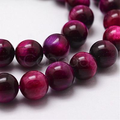 Natural Tiger Eye Bead Strands G-D840-54-6mm-04-1