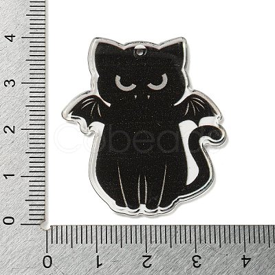 Halloween Themed Double-sided Printed Acrylic Pendants OACR-L017-03A-1