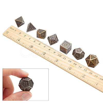 Gorgecraft Alloy Dice AJEW-GF0001-47-1