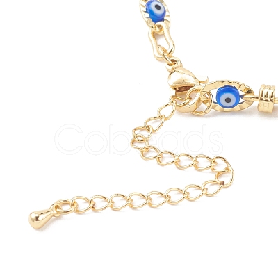 Golden Plated Brass Link Chains Bracelets BJEW-JB06060-1