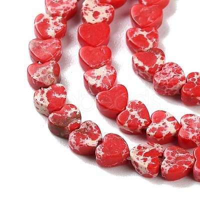 Dyed Synthetic Imperial Jasper Beads Strands G-M403-A36-01-1