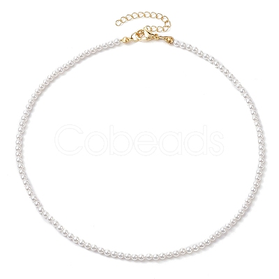 Shell Pearl Bead Kid Necklaces NJEW-JN05048-1