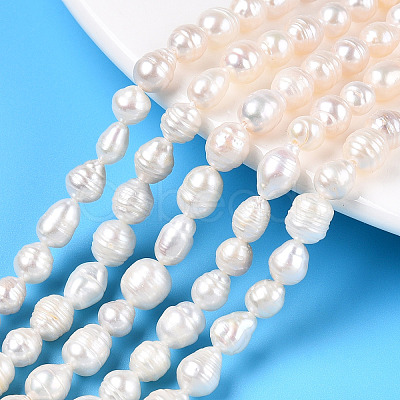 Natural Baroque Pearl Keshi Pearl Beads Strands PEAR-S020-F04-02-1