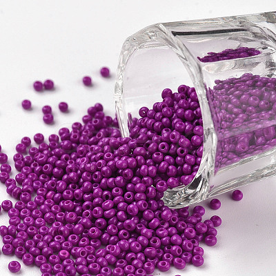 11/0 Grade A Baking Paint Glass Seed Beads X-SEED-N001-A-1073-1