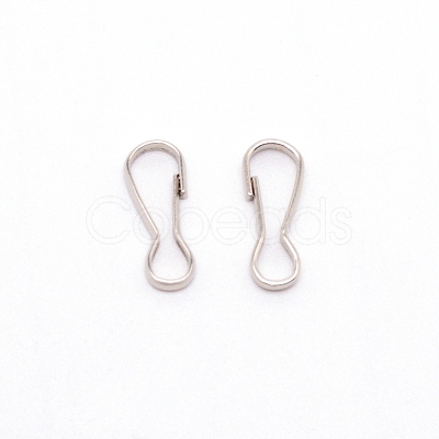 Stainless Steel Keychain Clasp Findings STAS-WH0016-08A-P-1