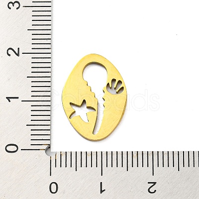 Ion Plating(IP) 316L Surgical Stainless Steel Cabochon Settings For Enamel STAS-D090-26G-1