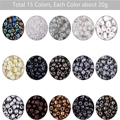 6/0 Glass Seed Beads SEED-NB0001-14-1