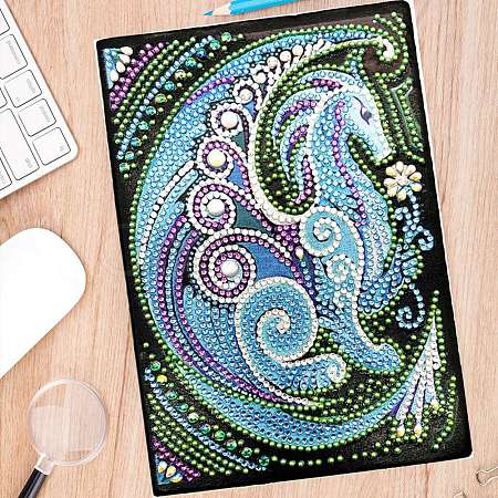 DIY Mandala Pattern Diamond Painting Notebook Kits MAND-PW0001-61V-1