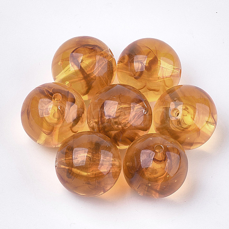 Acrylic Beads OACR-S029-059J-1