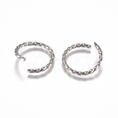 304 Stainless Steel Twisted Jump Rings STAS-L234-138C-1