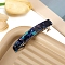 Cellulose Spring Clamp Acetate Hair Barrettes, Hair Accessories for Women & Girls, Dark Blue, 10x80mm