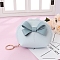 PU Leather Keychain, for Women's Clutch Coin Purse Wallet, with Iron Key Ring, Bowknot, Light Sky Blue, Wallet: 9x13cm