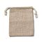 Rectangle Cloth Packing Pouches, Drawstring Bags, Tan, 11.8x8.75x0.55cm