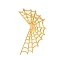 Alloy Cuff Earrings, Spider Web, Golden, 84mm