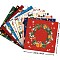 Christmas Pattern Scrapbooking Paper Pads Set, for Card Making Craft Scrapbook Decoration, Mixed Color, 152x152x0.1mm, 12pcs/set