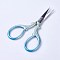 Stainless Steel Scissors, Embroidery Scissors, Sewing Scissors, Blue, 9.4x4.75x0.5cm