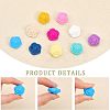 CHGCRAFT 40Pcs 10 Colors Food Grade Eco-Friendly Silicone Beads SIL-CA0001-46-5