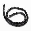 Natural Black Onyx Beads Strands G-P161-19-6x4mm-2