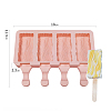 Food Grade DIY Rectangle Ice-cream Silicone Molds DIY-D062-02C-6