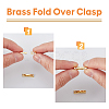 SUPERFINDINGS 12Pcs Eco-Friendly Brass Watch Band Clasps KK-FH0007-19-4