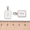304 Stainless Steel Pave Shell Pendants STAS-G327-01P-J-3