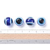 Round Evil Eye Resin Beads X-RESI-R159-12mm-08-5