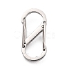 304 Stainless Steel Push Gate Snap Key Clasps X-STAS-B022-03P-2